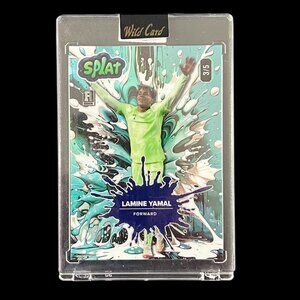 Lamine Yamal RC 2025 Wild Card Splat Teal | Rookie Card | 3/5 | FC Barcelona